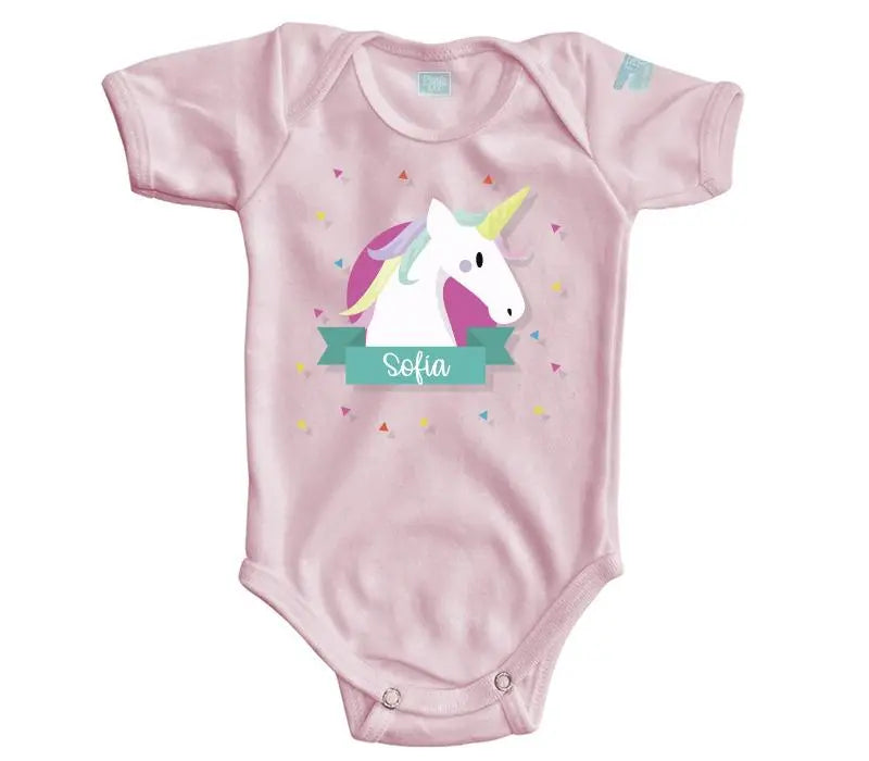Body Bebé Unicornio con Nombre - MarchanteMX