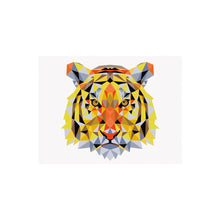 PINTA POR NÚMERO 30X40 TIGRE GEOMÉTRICO