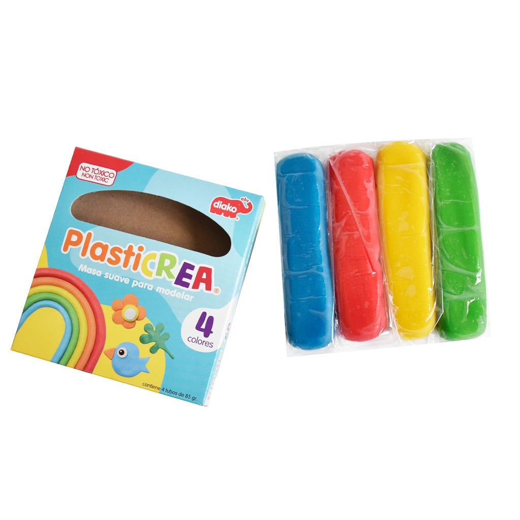 PLASTICREA SET DE 4 COLORES