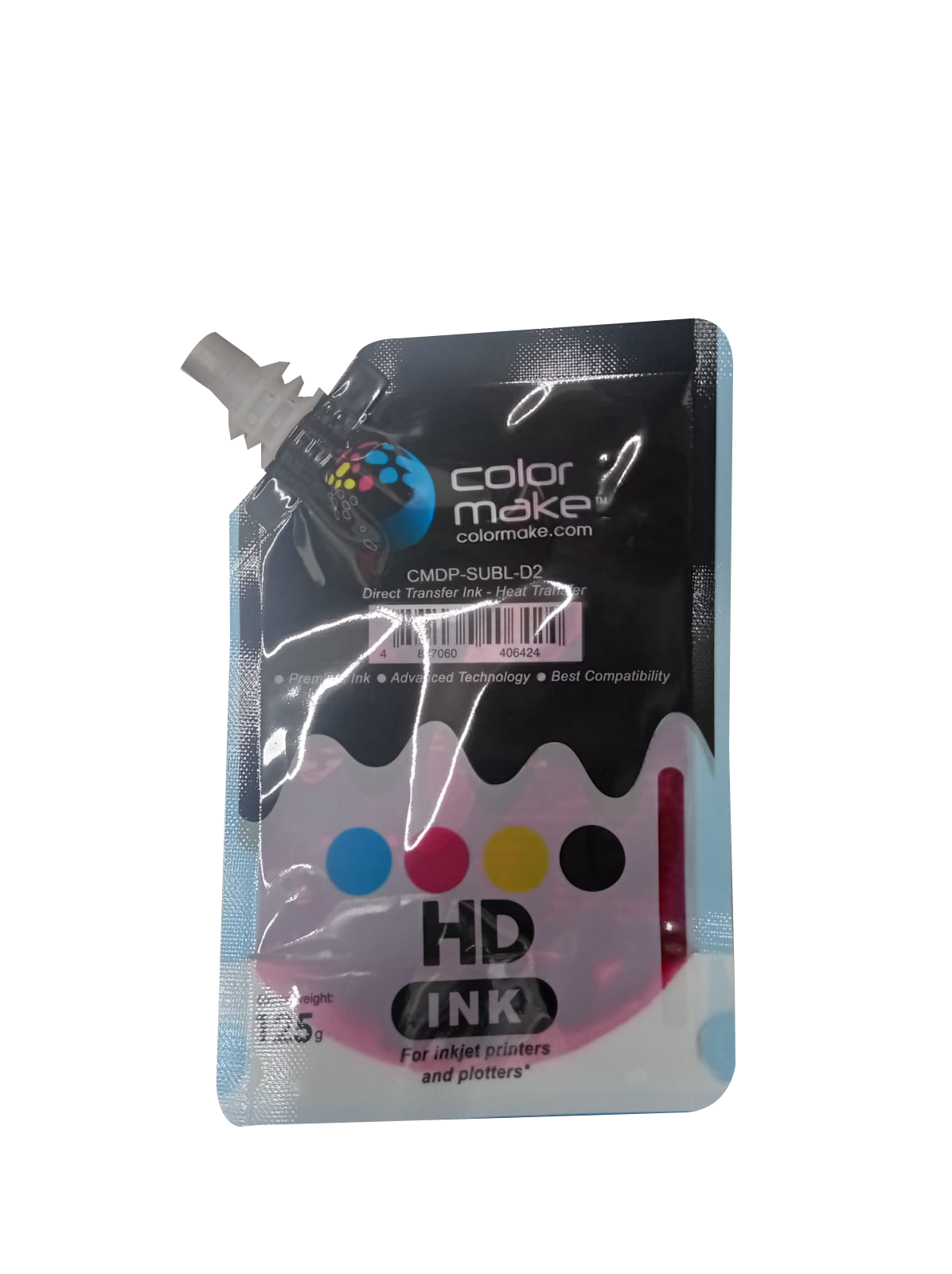 Tinta para Sublimación Color Make CMYK Doypack 125 gramos C/u