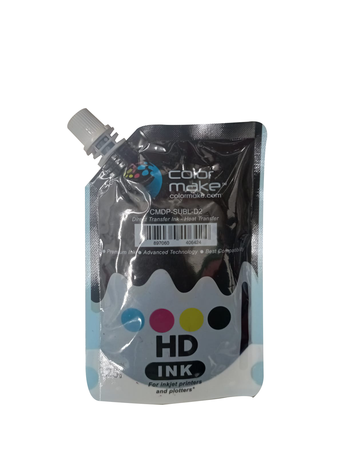 Tinta para Sublimación Color Make CMYK Doypack 125 gramos C/u