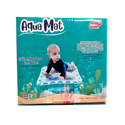 Tapete Bebé Inflable Agua Aqua Mat Estimulación Textura - Diako Nuevos - detalle