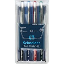 SCHNEIDER - ESTUCHE CON 4 BOLÍGRAFOS ROLLER ONE BUSINESS #06