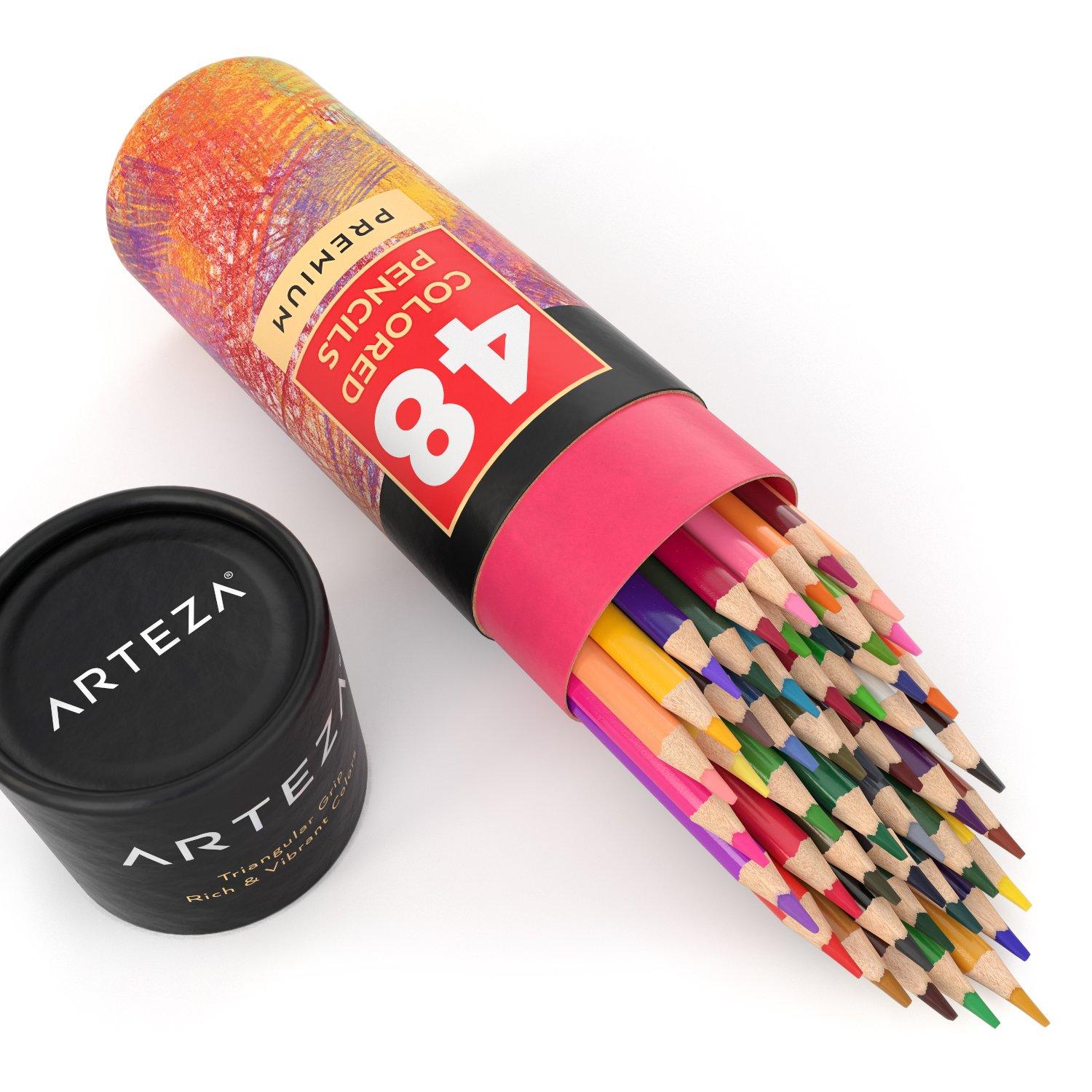 Set 48 Lápices Profesionales Colores Dibujo Arteza Premium