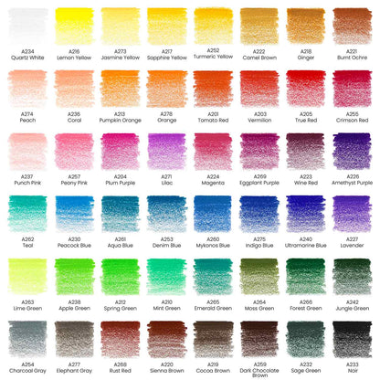 Set 48 Lápices Profesionales Colores Dibujo Arteza Premium