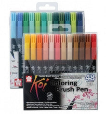 KOI - Set con 48 plumones punta tipo pincel