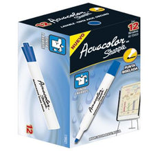 Marcador Sharpie Acuacolor azul oscuro 12 piezas M13500119026 - MarchanteMX