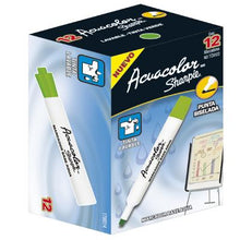 Marcador Sharpie Acuacolor verde claro 12 piezas M13500119128 - MarchanteMX