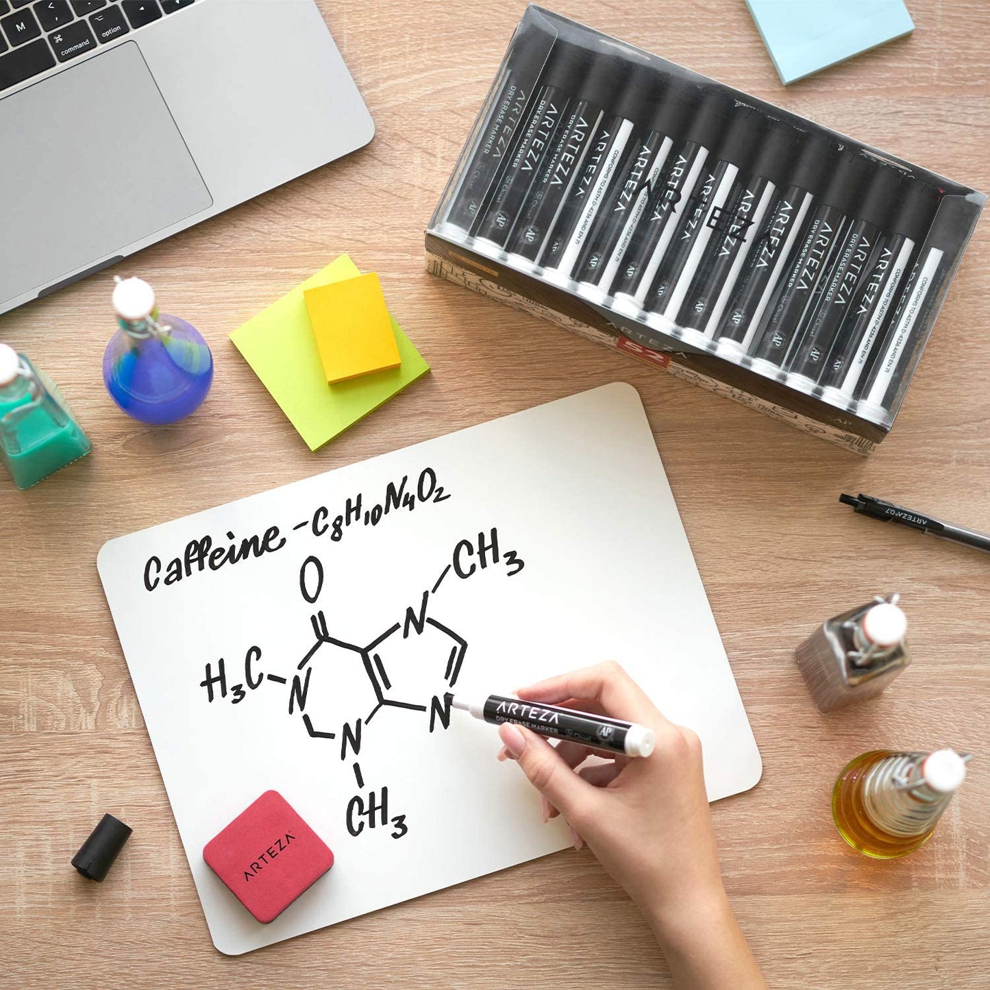 Econopack 52 Marcador Pizarrón Blanco Plumón Negros Arteza