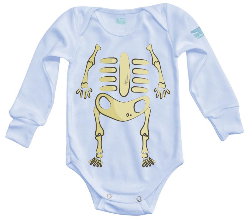 Body Bebé Esqueleto Halloween - MarchanteMX