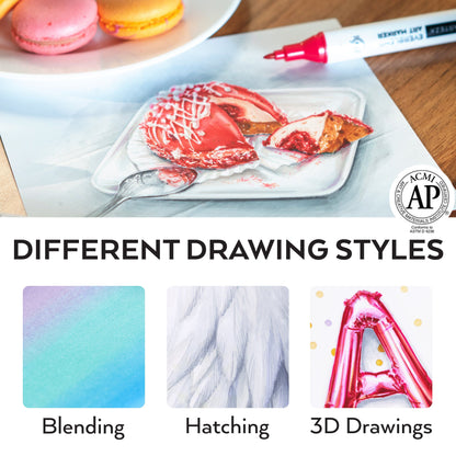 Set 120 Rotuladores Marcadores Doble Punta Everblend Arteza