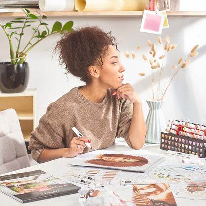 36 Rotulador Marcador Doble Punta Tono Piel Everblend Arteza