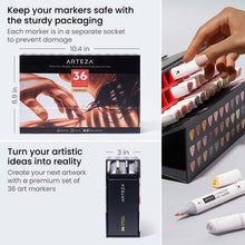 36 Rotulador Marcador Doble Punta Tono Piel Everblend Arteza