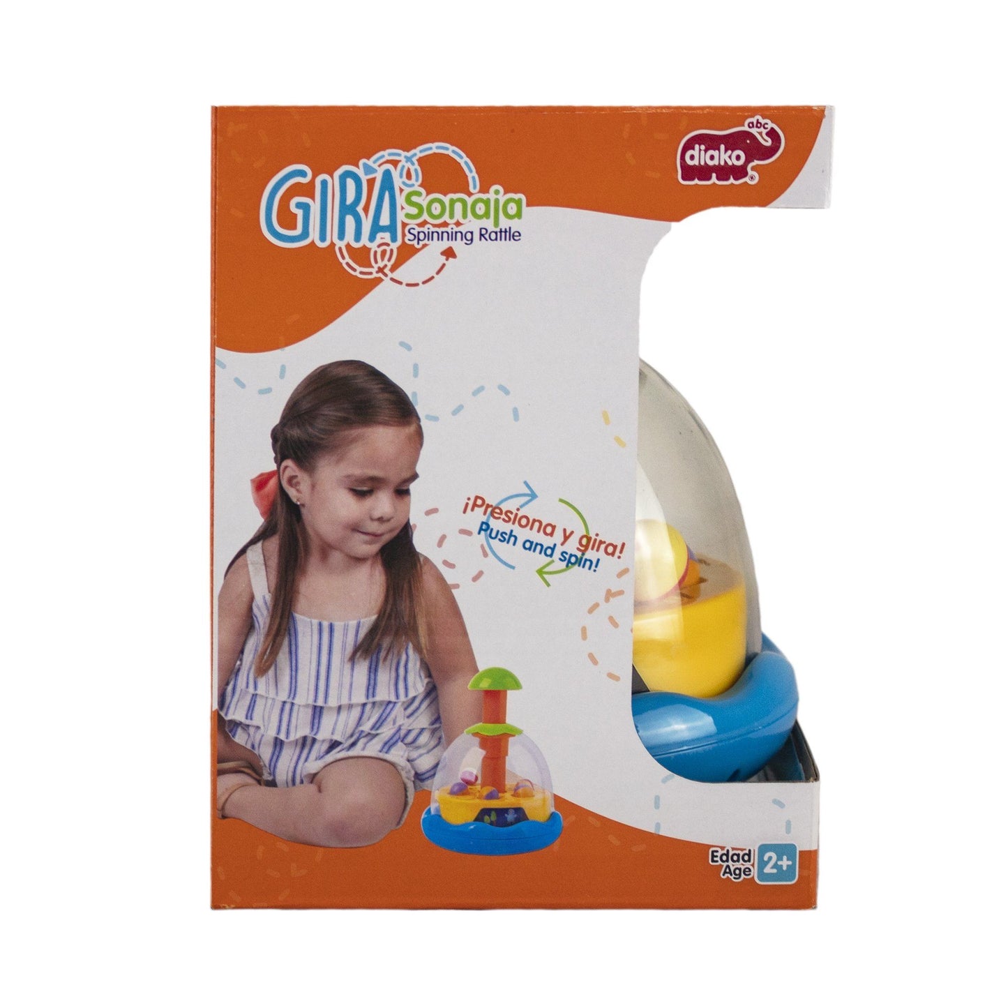 Sonaja Giratoria Juego Niño Naranja - MarchanteMX