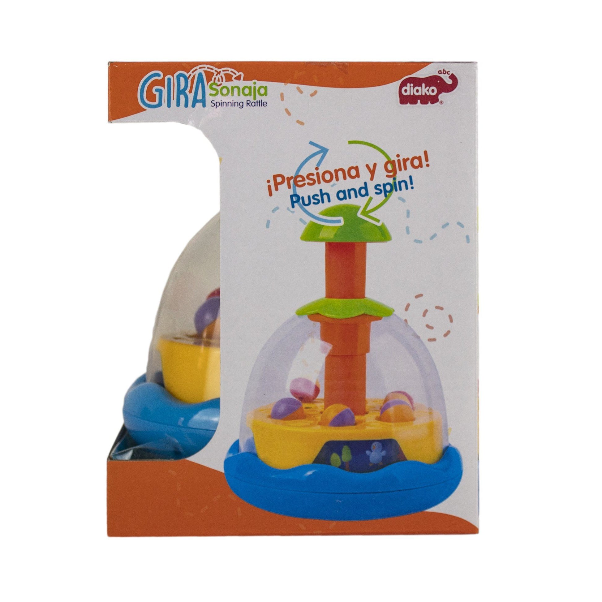 Sonaja Giratoria Juego Niño Naranja - MarchanteMX