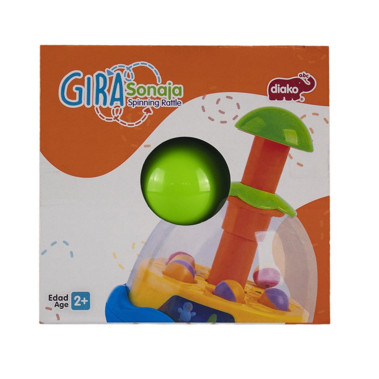 Sonaja Giratoria Juego Niño Naranja - MarchanteMX