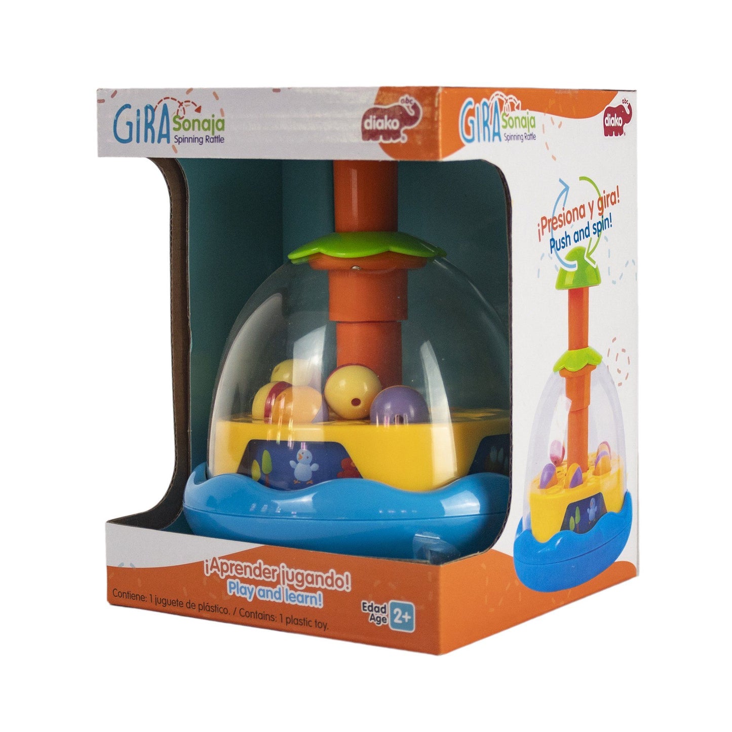 Sonaja Giratoria Juego Niño Naranja - MarchanteMX