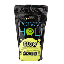 Polvos Holi Glow Amarillo Fluorescente Maxibolsa 650gr - MarchanteMX