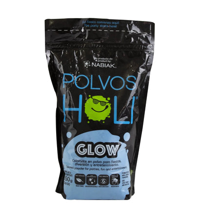 Polvos Holi Glow Azul Fluorescente Maxibolsa 650gr - MarchanteMX