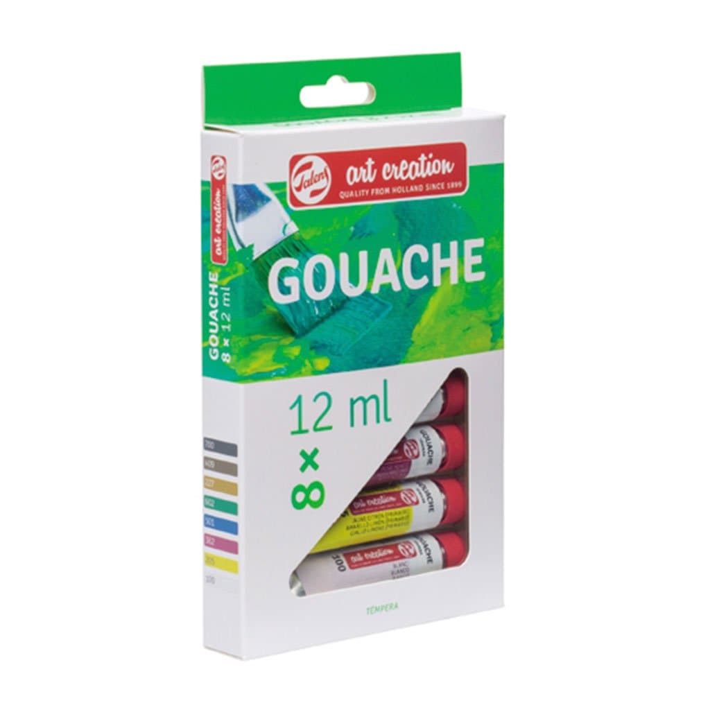 ART CREATIONS - Estuche con 8 piezas gouache con 12 ml