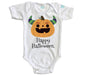Body Bebé Happy Halloween Calabaza Cuernos - MarchanteMX