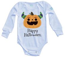 Body Bebé Happy Halloween Calabaza Cuernos - MarchanteMX