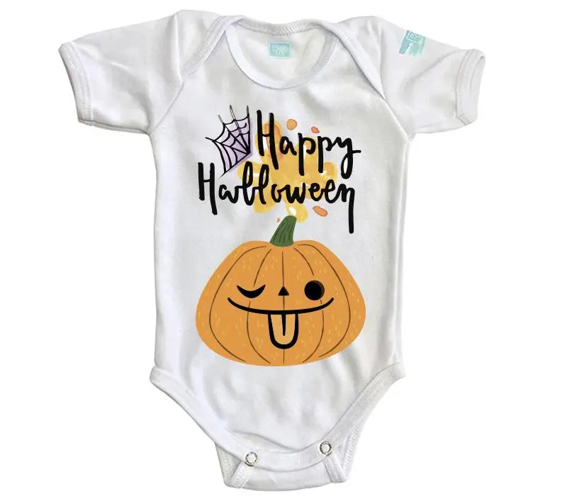 Body Bebé Happy Halloween Calabaza Mueca - MarchanteMX