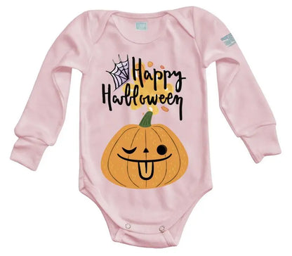 Body Bebé Happy Halloween Calabaza Mueca - MarchanteMX