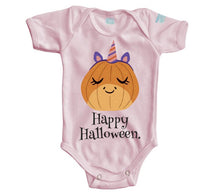 Body Bebé Happy Halloween Calabaza Unicornio - MarchanteMX