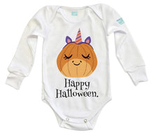 Body Bebé Happy Halloween Calabaza Unicornio - MarchanteMX