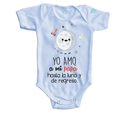 Pañalero Yo amo a mi papá Manga Larga / Azul / 12 - Coveme - empaque