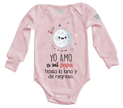 Pañalero Yo amo a mi papá Manga Larga / Azul / 12 - Coveme