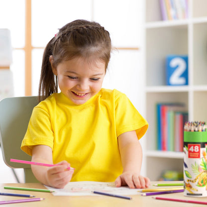 Set 48 Lápices Colores Dibujo Estuche Junior Kids Arteza