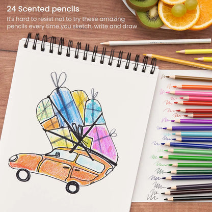 Set 24 Lápices Colores Con Olor Niños Aromatizados Arteza - Arteza