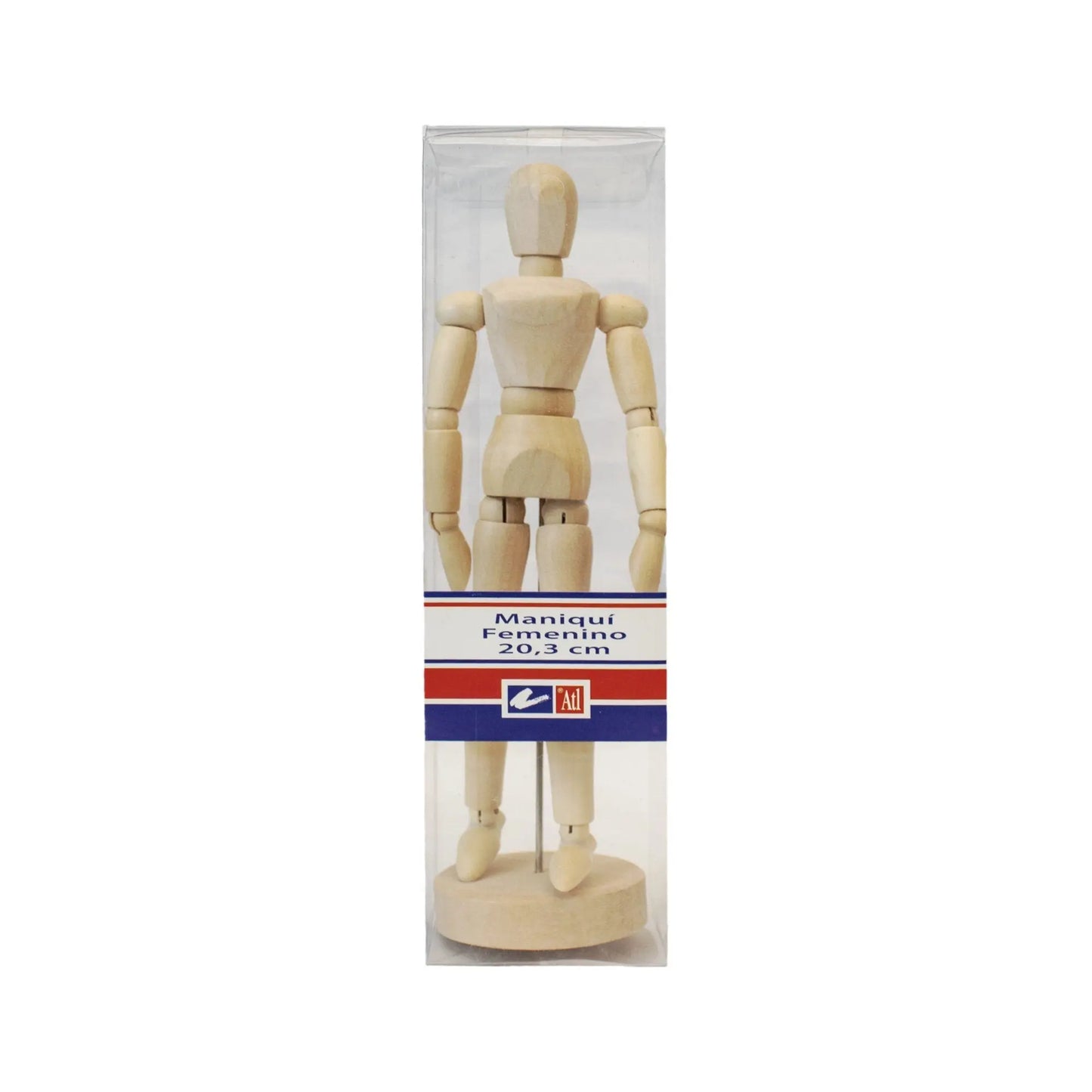 ATL - Maniquí masculino de madera articulado 20.3 cm - atl - vista trasera