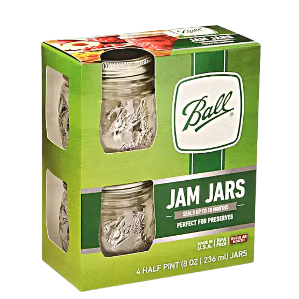 Mason Jars Ball Jam Jar 8oz Boca Regular - MarchanteMX