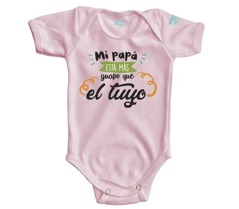 Body Bebé Mi Papá Esta Más Guapo Manga Corta / Blanco / 3 - Coveme - empaque