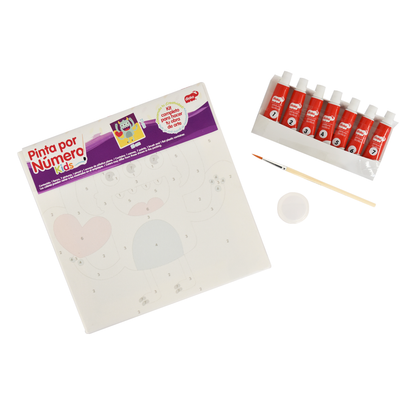 PINTA POR NÚMERO KIDS 21X21 MONSTER