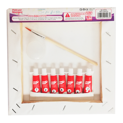 PINTA POR NÚMERO NAVIDAD CANTANDO 21X21 KIDS