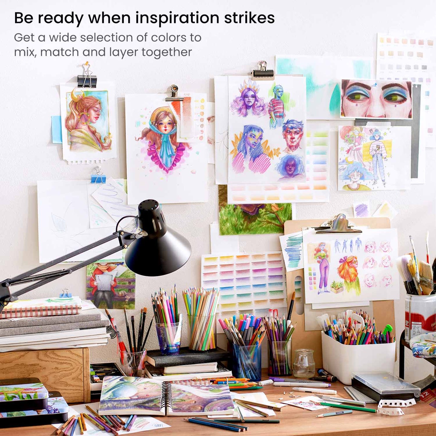 Set 50 Lápices Colores Junior Pasteles Dibujo Arteza Classic