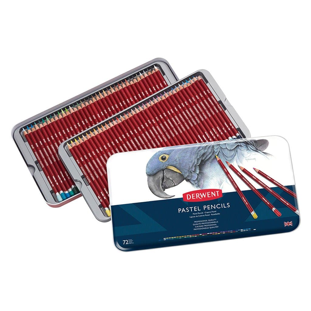 DERWENT - Caja metálica con 72 lápices pastel no. 32996