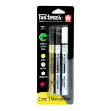 Empaque con 3 marcadores surtidos pen-touch extra finos