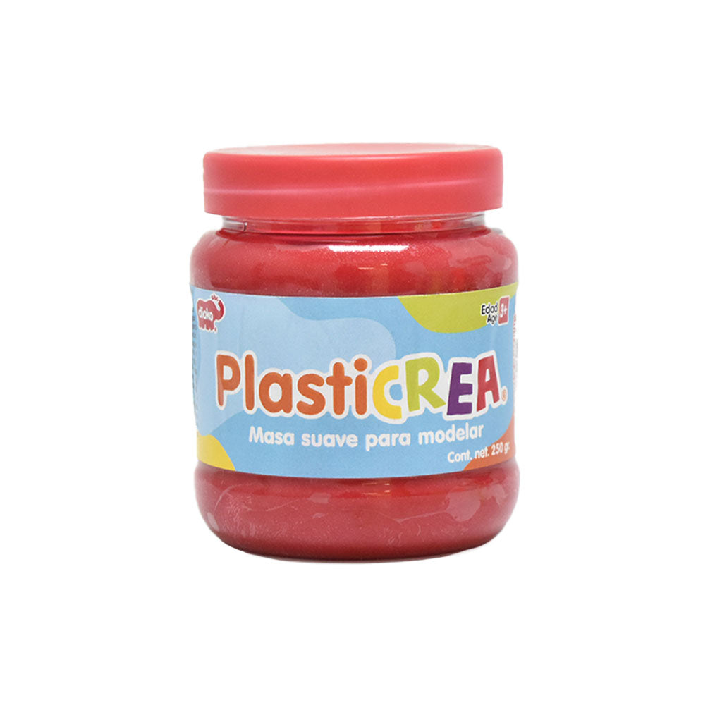 PLASTICREA ROJO 250 GRS