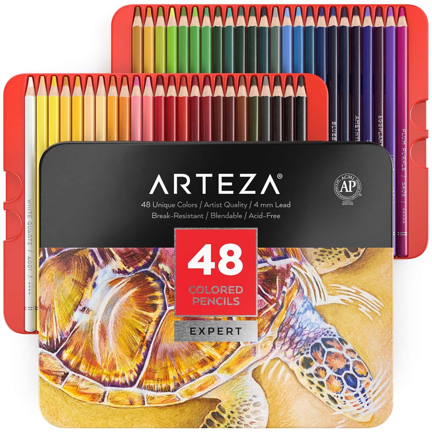 Set 48 Lápices Profesionales Colores Dibujo Arteza Expert