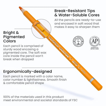 Set 72 Lápices Acuarelables Dibujo Arte Acuarela Pro Expert Arteza