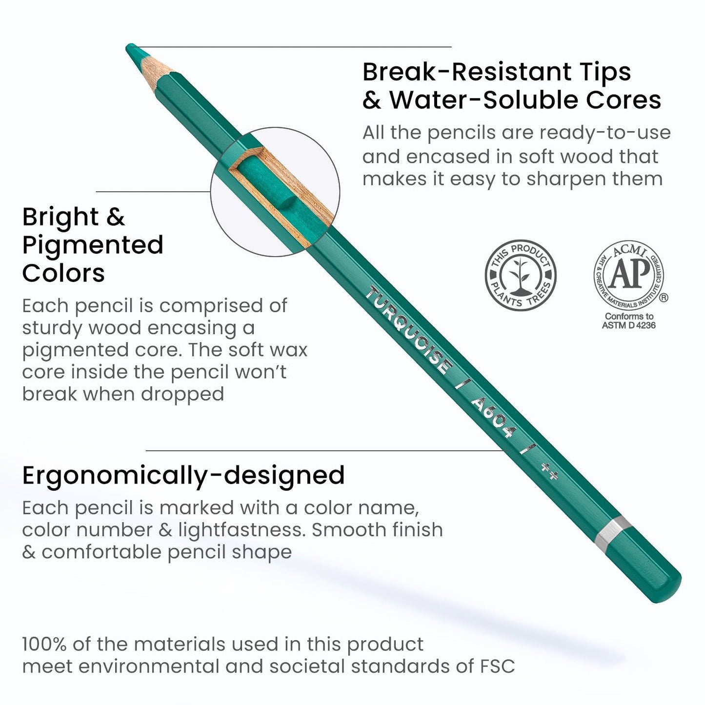 Set 48 Lápices Acuarelables Dibujo Acuarela Expert Arteza
