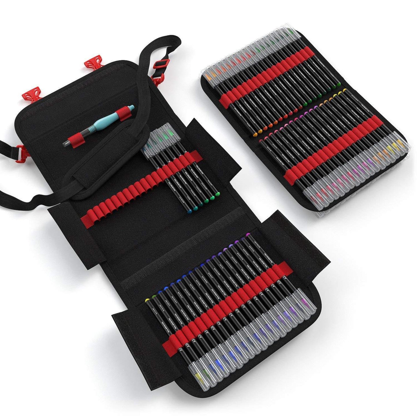 Set 96 Brush Pen Colores Dibujo Punta Pincel Maletín Arteza