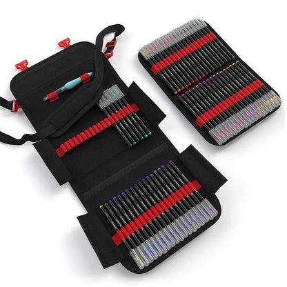 Set 96 Brush Pen Colores Dibujo Punta Pincel Maletín Arteza