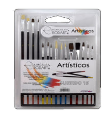 RODART - Juego de 15 pinceles #7001