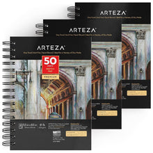 Set 3 Sketchbook Cuaderno Dibujo Hojas Gris 14x21 Arteza